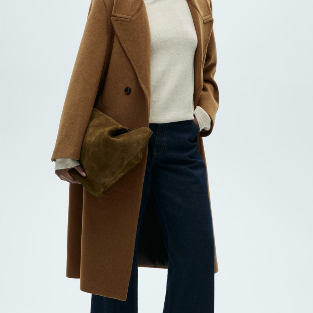 Mango Double Breasted Wool Blend Coat NWT - Picture 5 of 8